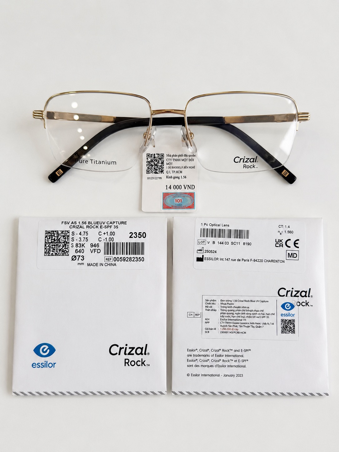 Crizal chống chói tại ASV Optical