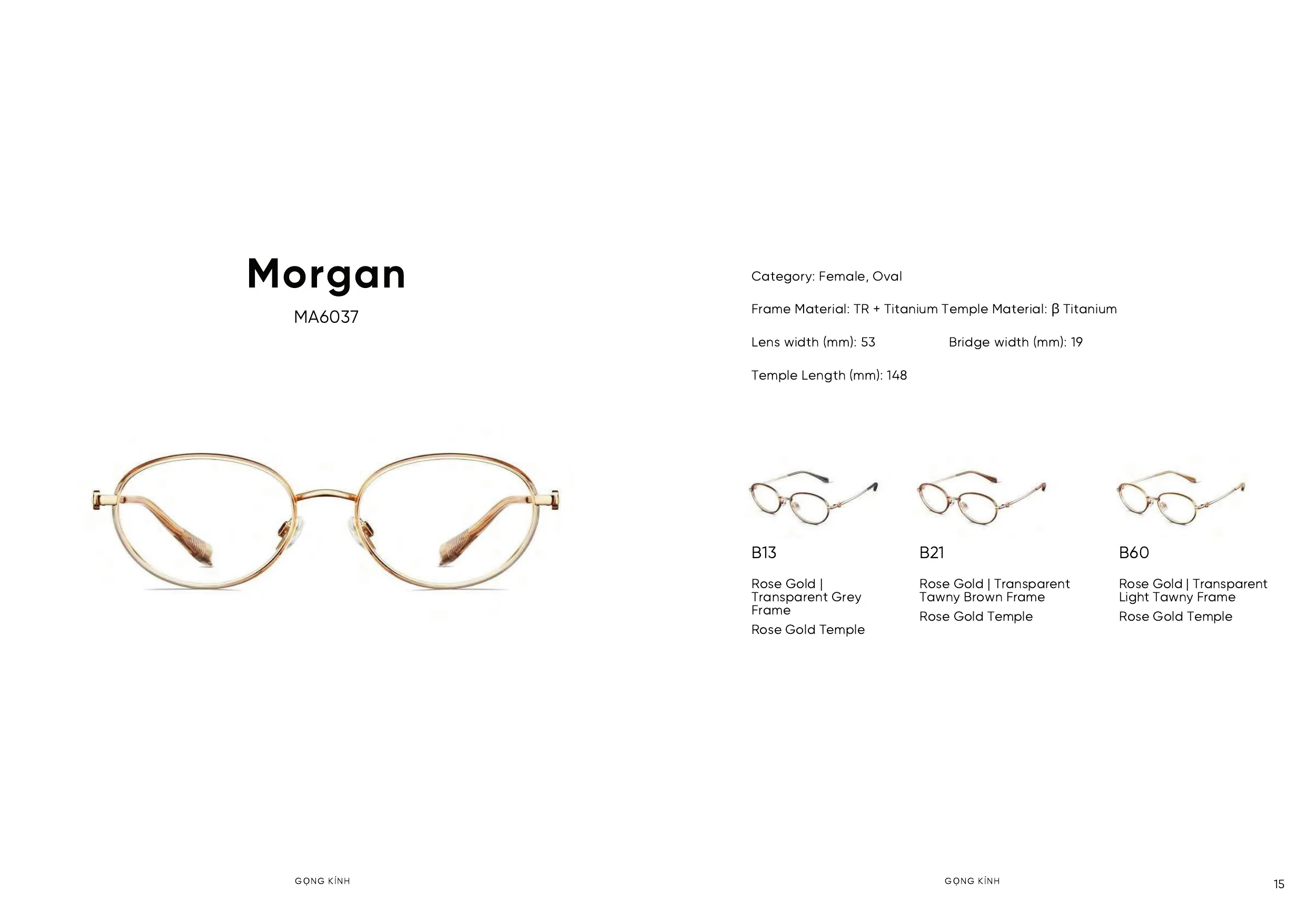 Trang catalogue Molsion SS26 số 16 — gọng kính Xuân/Hè 2026 tại Mắt Kính Ánh Sáng Việt